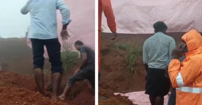 ഇടുക്കി ചിത്തിരപുരത്ത് കെട്ടിടനിർമാണത്തിനിടെ മണ്ണിടിഞ്ഞ് വീണ് രണ്ട് പേര്‍ മരിച്ചു