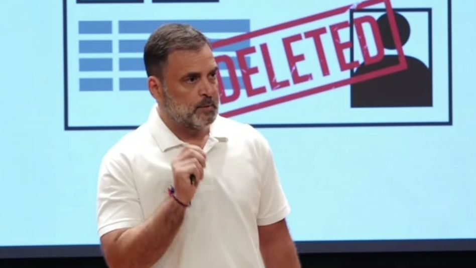  കർണാടകയിലെ ആലന്ദിൽ 6,000 വോട്ടർമാരുടെ പേരുകൾ ഇല്ലാതാക്കി: തെളിവ് നിരത്തി രാഹുൽ ഗാന്ധി