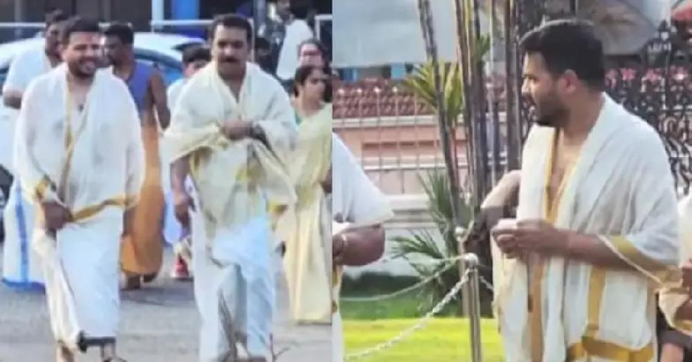 മുഖ്യമന്ത്രി പിണറായി വിജയന്റെ മകന്‍ ഗുരുവായൂരില്‍ ദര്‍ശനം നടത്തി; ദൃശ്യങ്ങള്‍ പകര്‍ത്തിയത് വിലക്കി ദേവസ്വം ജീവനക്കാര്‍