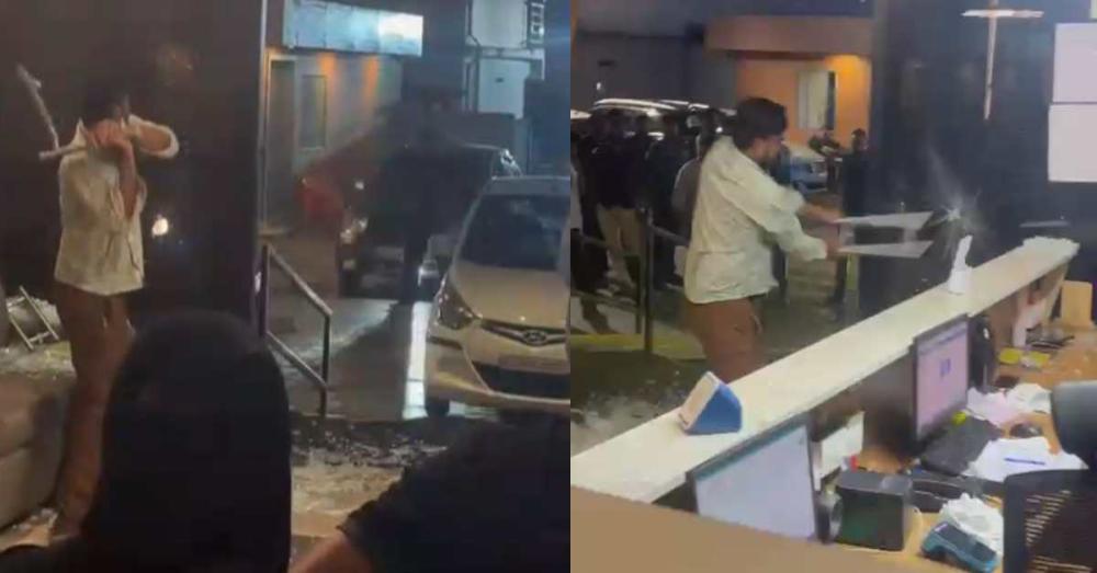 മന്തിയുടെ അളവ് കുറഞ്ഞു; കരുനാഗപ്പള്ളിയില്‍ മദ്യക്കുപ്പിയുമായി എത്തി ഹോട്ടല്‍ അടിച്ചുതകര്‍ത്ത് യുവാവ്