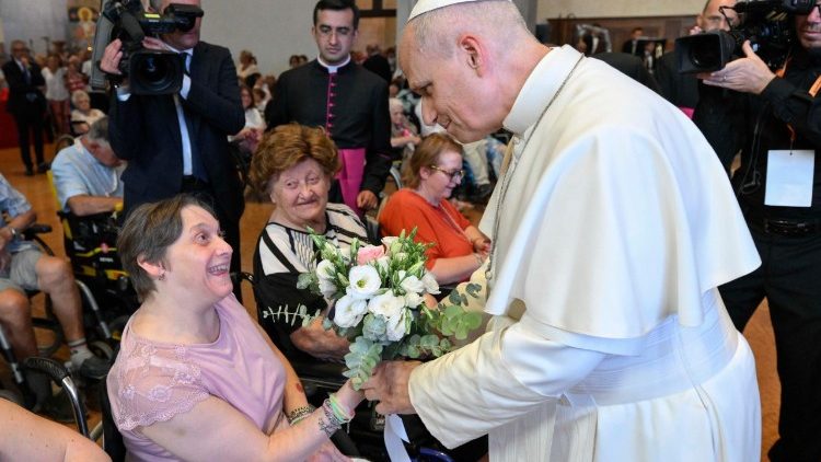 Pope meets with the sick and poor in Rimini: ‘You are home’