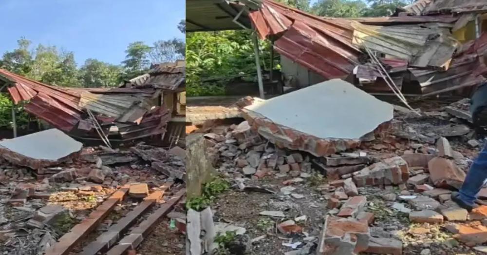 തൊടുപുഴയിൽ പൊളിച്ചു കൊണ്ടിരുന്ന കെട്ടിടം തകർന്നുവീണ് രണ്ടുപേർ മരിച്ചു